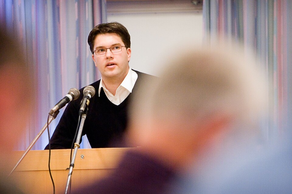 Jimmie Åkesson (SD) var ingen flitig besökare i talarstolar i början av partiets karriär i Sölvesborgspolitiken.