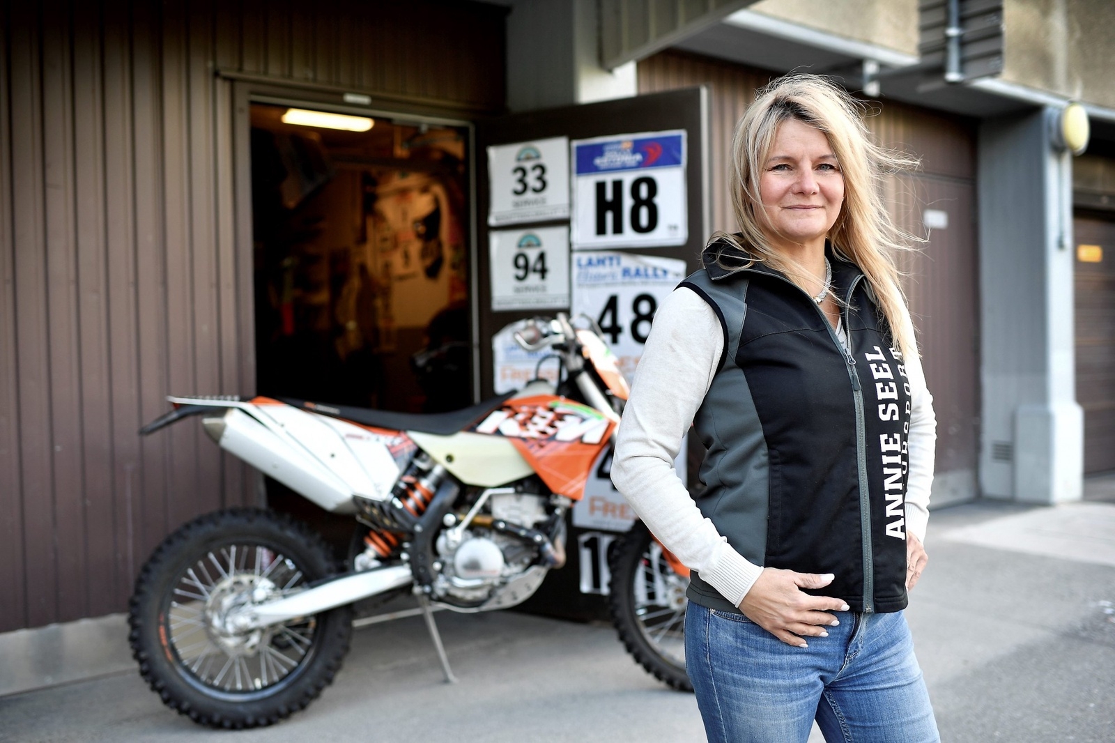 ”Jag skulle vilja köra Dakarrallyt i Afrika igen”, säger Annie Seel om vad hon drömmer om. Sedan 2009 arrangeras tävlingen i Sydamerika.
Foto: Anders Wiklund/TT