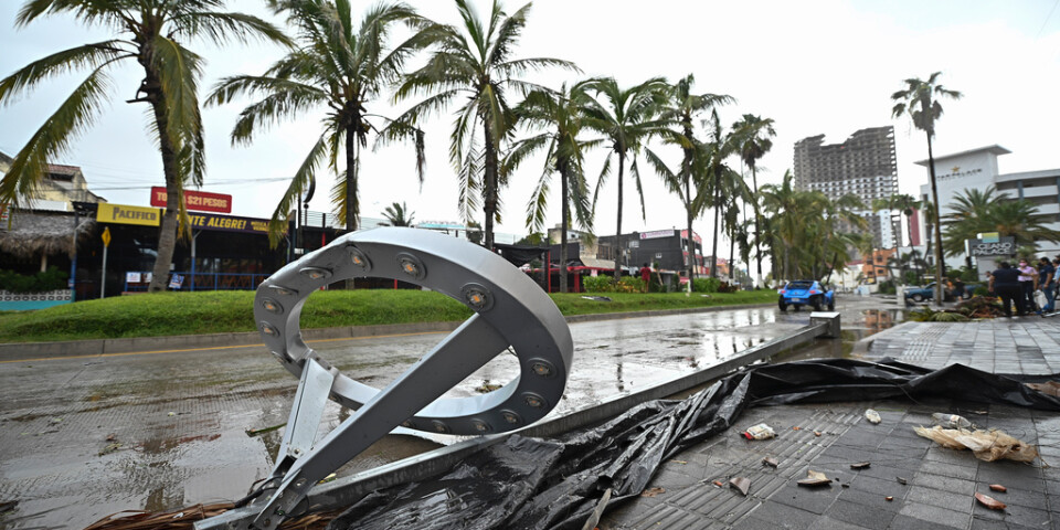 Förstörelse efter orkanen Pamelas framfart över Mexiko i oktober i fjol. Arkivbild.