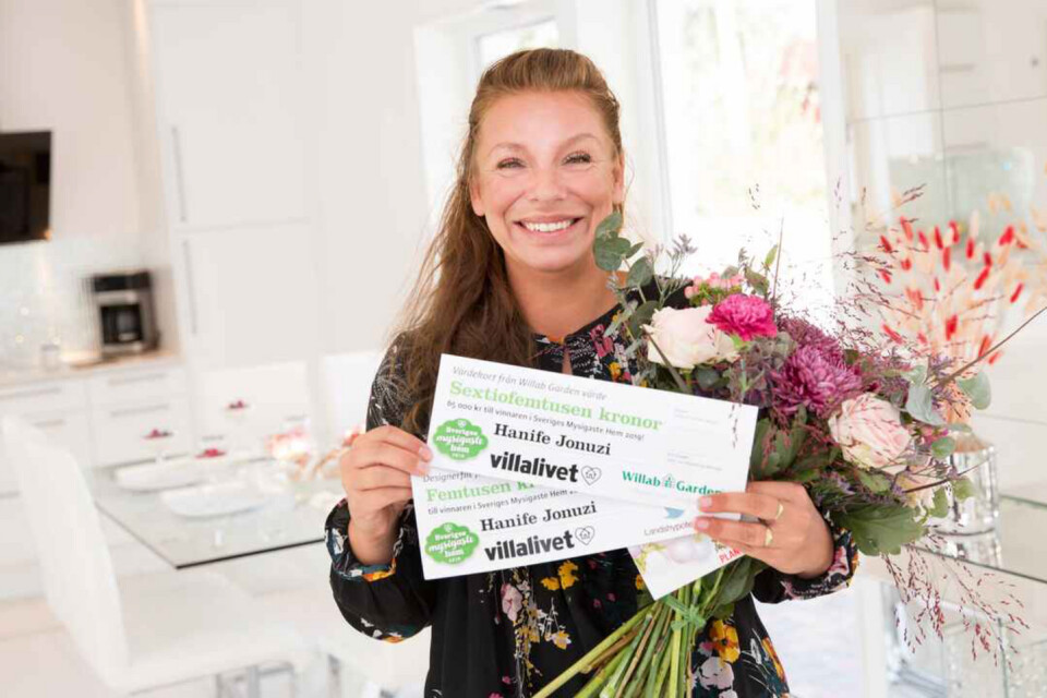 Bella Jonuzi har Sveriges mysigaste hem enligt juryn från Villalivet.