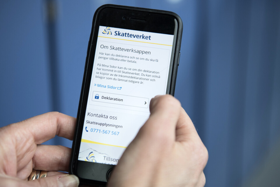 6,7 miljoner svenskar deklarerade digitalt i år, enligt Skatteverket. Arkivbild.