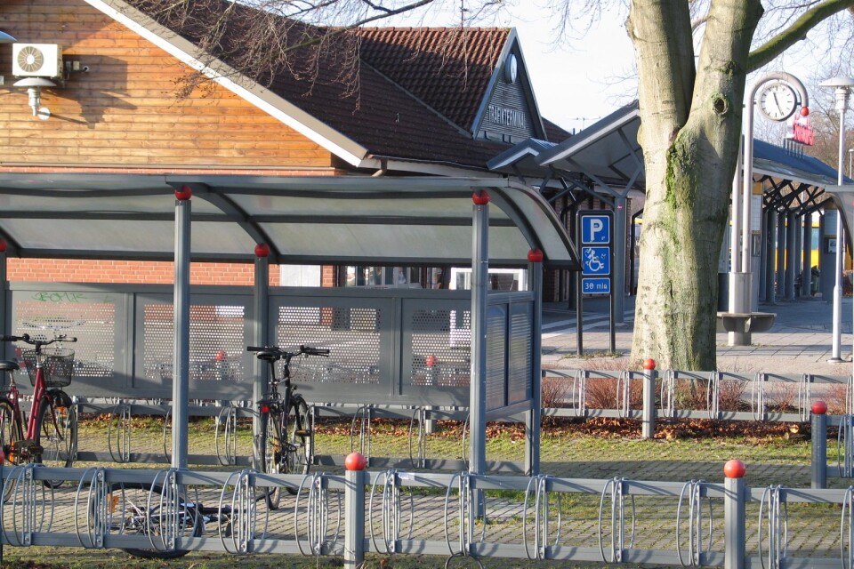 Bussterminalen i Sjöbo.