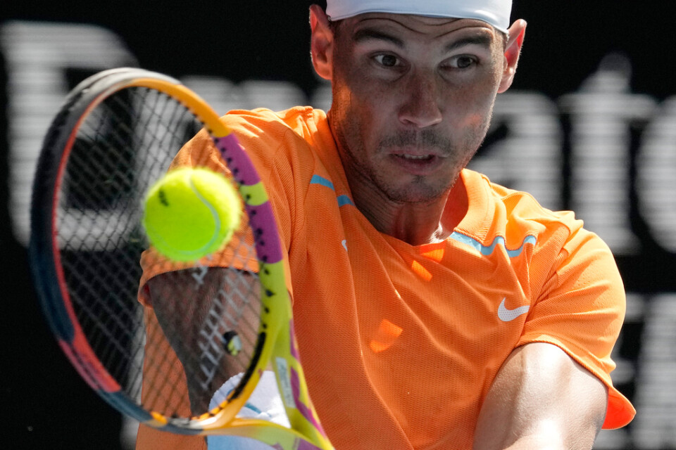 Rafael Nadal fick kämpa ordentligt i Australian Opens första omgång.