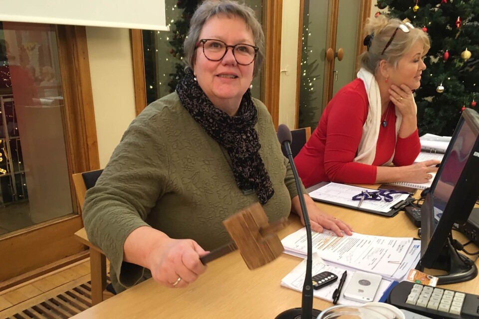 Eva Wahlgren (C) klubbade folkomröstningsbeslutet i Borgholm.