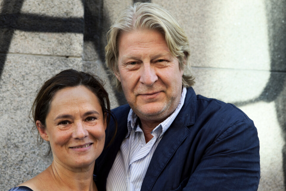 Skådespelarna Pernilla August och Rolf Lassgård medverkar i "Utredningen". Arkivbild.