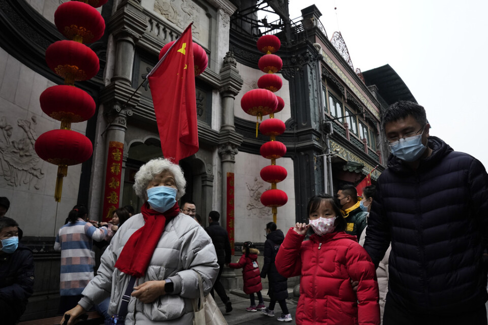 Smittspridning i Kina slår mot återhämtningen. Arkivbild