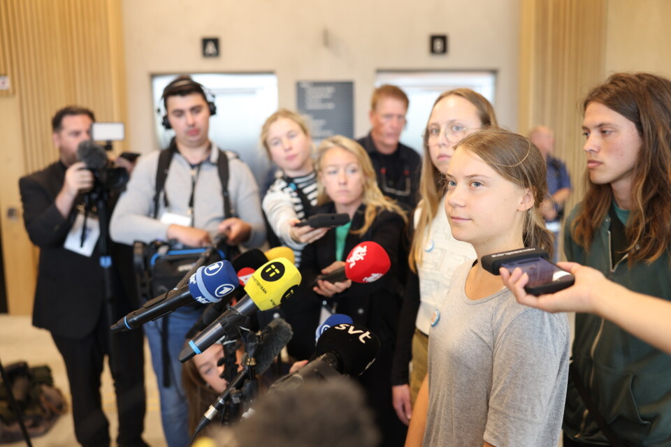 Den 24 juli dömdes Greta Thunberg till dagsböter för ohörsamhet mot ordningsmakten. Nu åtalas hon för samma brott igen. Arkivbild.