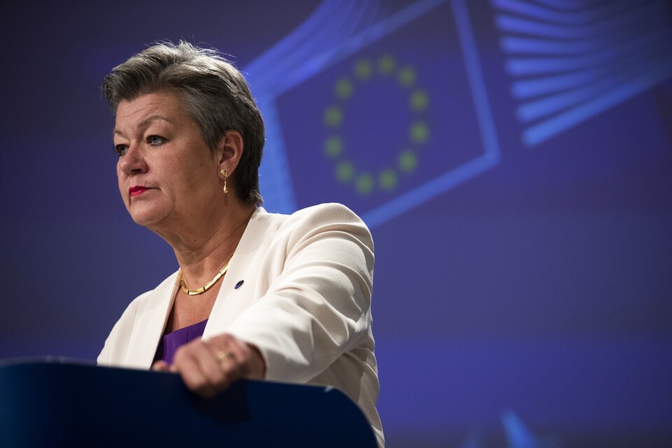 EU:s inrikeskommissionär Ylva Johansson ska nästa vecka presentera sitt förslag om en ny asyl- och migrationspakt. Arkivfoto.