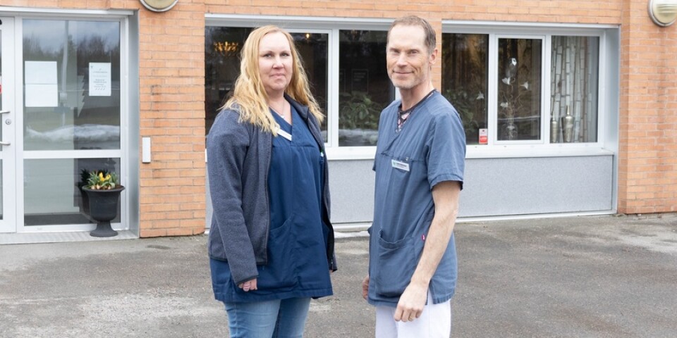 Therese Georgsson och Ulrik Edvinsson är två av Tranehälsans tre delägare. – Vi hade inte förväntat oss att behöva bygga ut redan nu, säger Ulrik Edvinsson.