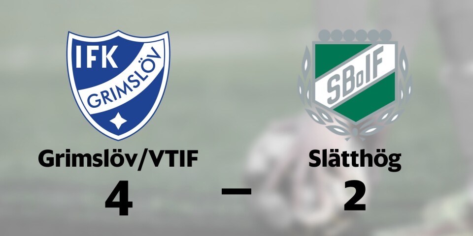 Grimslöv/VTIF har fyra raka segrar – vann mot Slätthög med 4-2