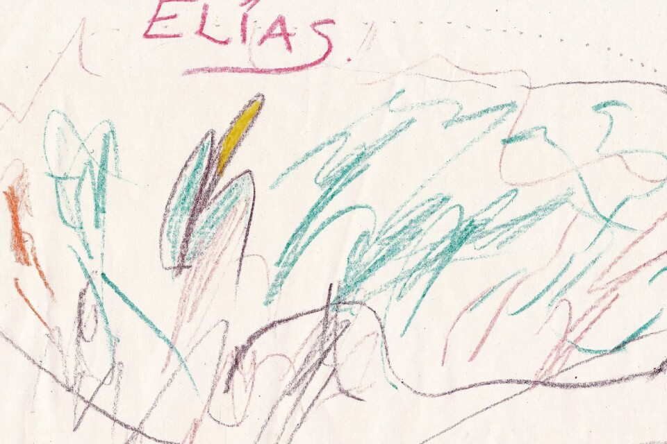 Teckning: Elias Nordgren, 4 år