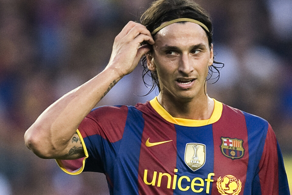 Zlatan spelade en säsong i Barcelona.