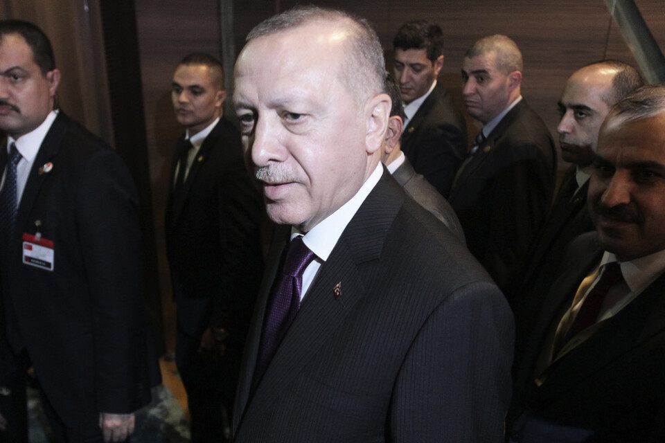 Turkiets president Recep Tayyip Erdogan. Arkivbild