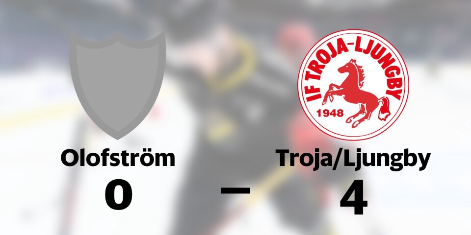 Olofströms IK förlorade mot Troja/Ljungby