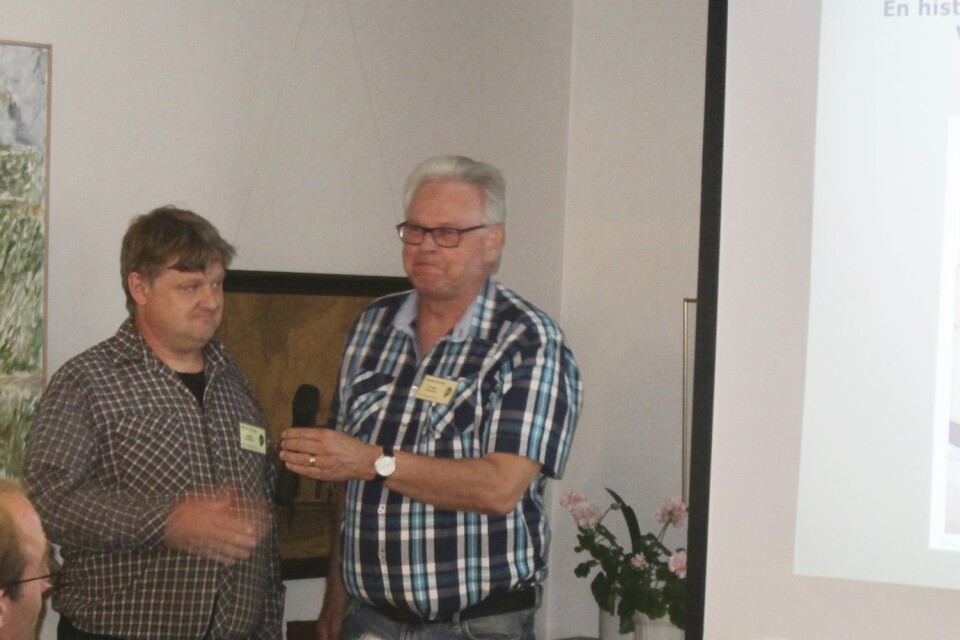 Fredrik Andersson och Christer Ihregen berättade om Ölands Järnvägshistoria.