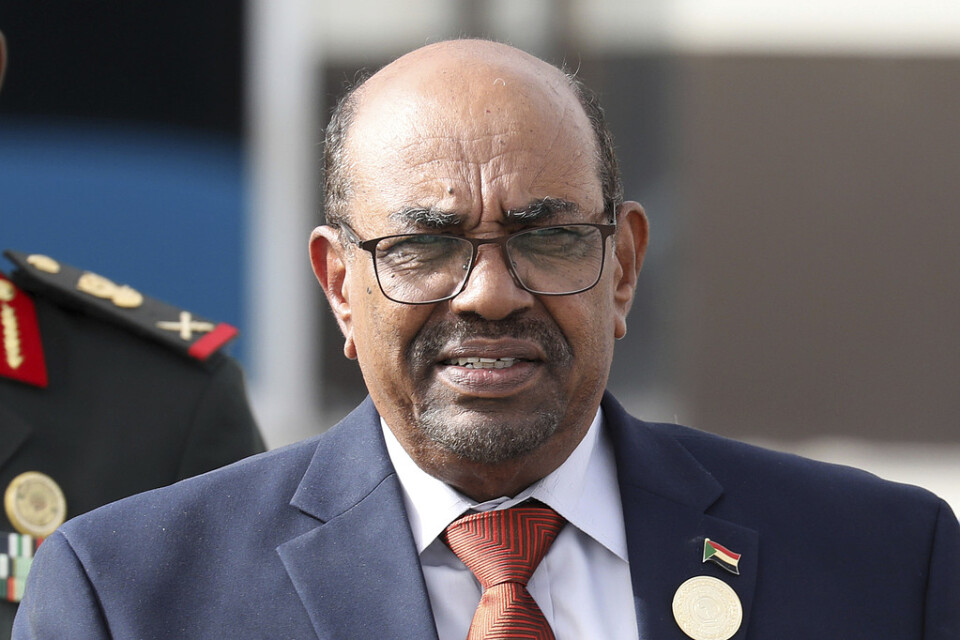 Omar al-Bashir vid ett AU-toppmöte i Mauretanien 2018. Arkivbild.