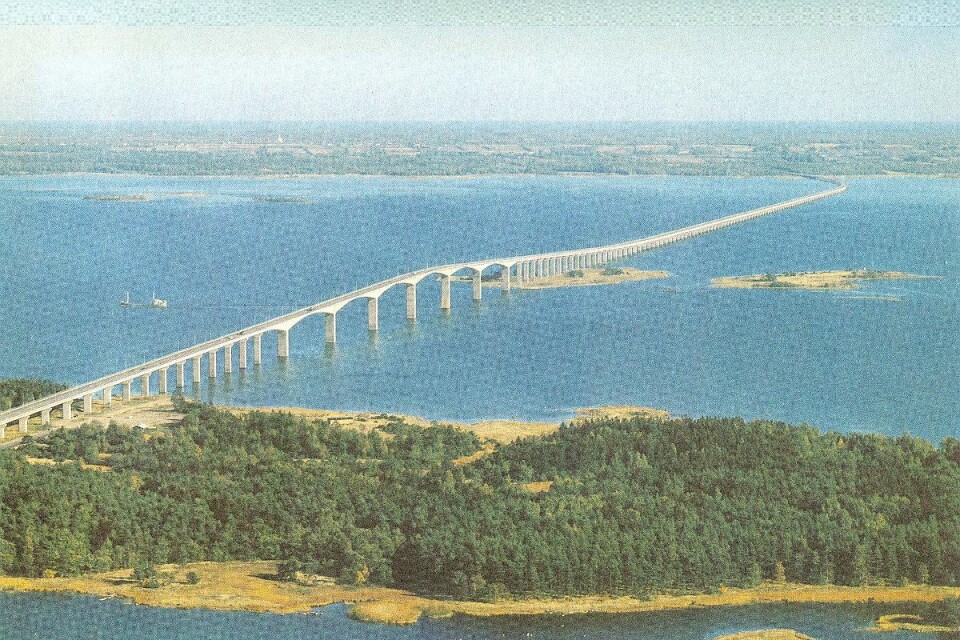 Den här bilden fick Henrik Linjer av turistbyrån i Borgholm i samband med att bron invigdes.