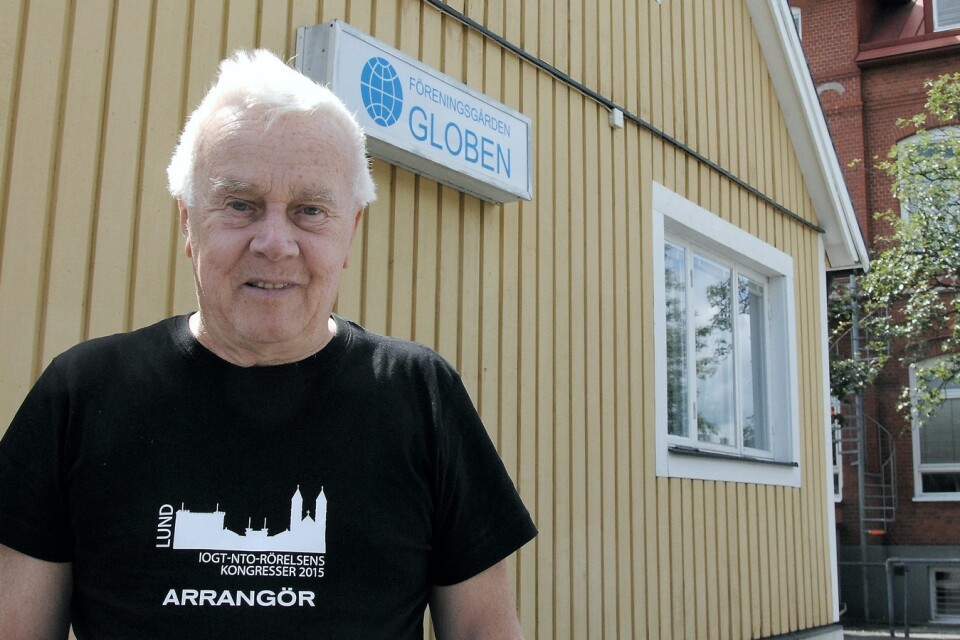 Gunnar Haraldsson, ordförande IOGT-NTO Globen Hässleholm.Foto: Anna Persdotter