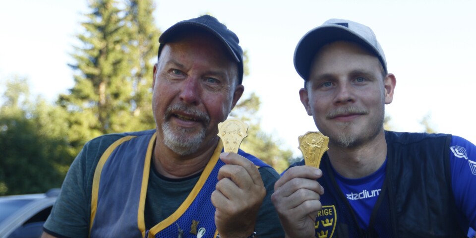 Jan Widell och Fredrik Amour från Ljungsarps sportskytteklubb tog båda hem guld på SM tidigare i sommar.
