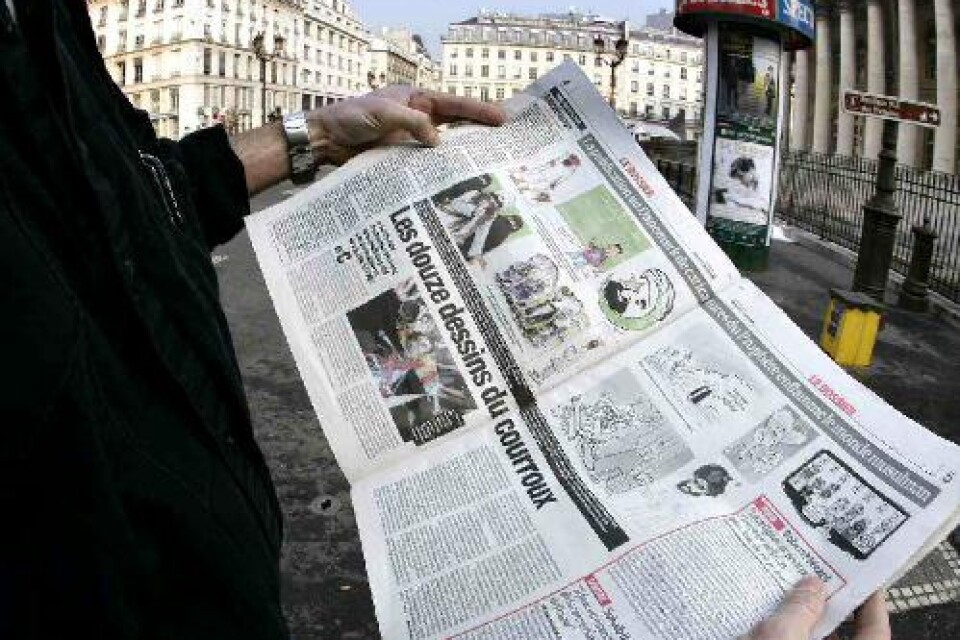Tidningen France Soir. Foto: PRESSENS BILD