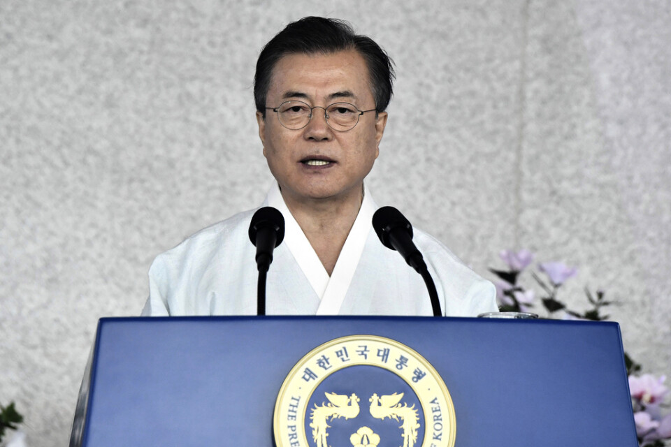 I samband med årsdagen av det japanska kolonialstyrets slut meddelade Sydkoreas president Moon Jae-In att ett försvarssamarbete mellan länderna bryts. Arkivbild.
