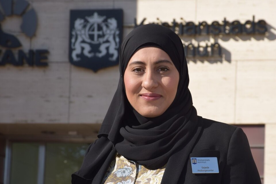 Sajeda Al-Shoocha has tried out several jobs at the Citizens' Centre as a stand-in, and now she has a permanent job as a system manager and municipal advisor.