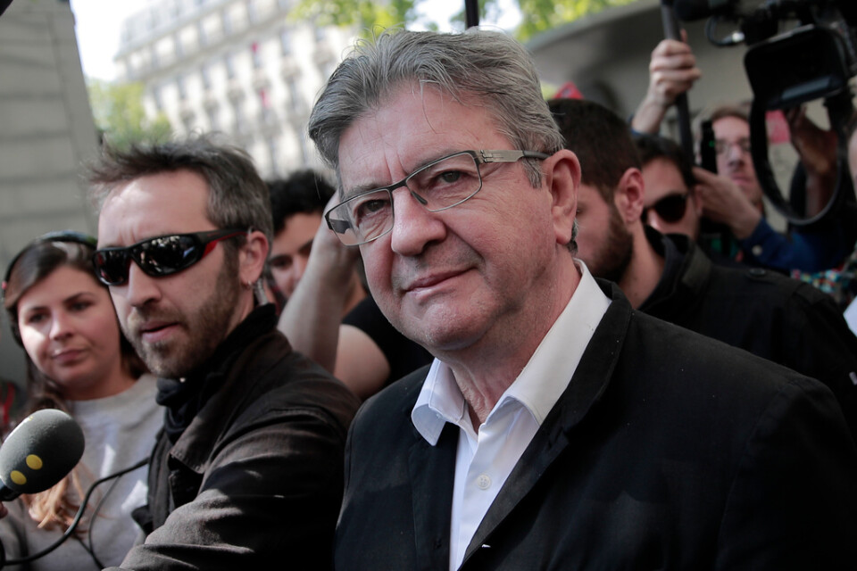 Vänsterledaren Jean-Luc Mélenchon samlar stöd för att leda oppositionen mot den franska presidenten. Arkivbild.