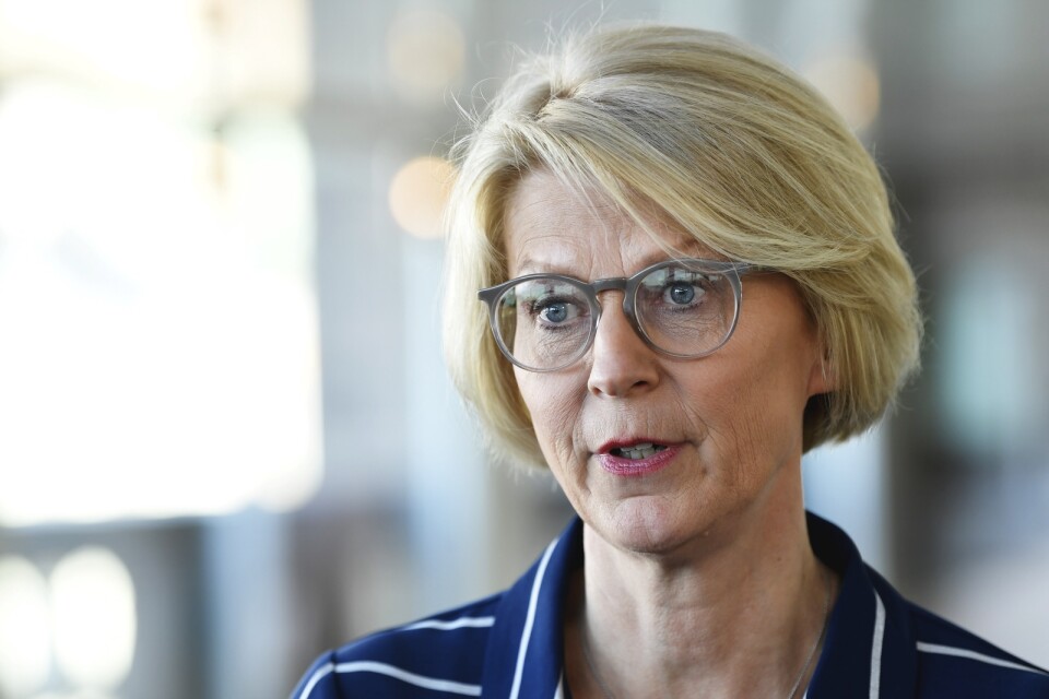 Elisabeth Svantesson, ekonomisk talesperson för Moderaterna, ger knappt godkänt på regeringens vårbudget.