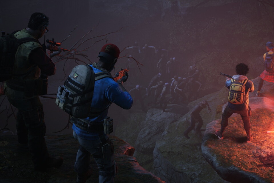 Det finns åtta spelbara figurer att välja på människosidan, och ett antal olika zombier att ta kontrollen över.