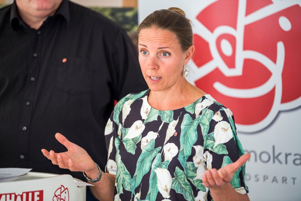 Johanna Beijer (S) vill visa att socialdemokraterna menar allvar med partiets miljöpolitik.