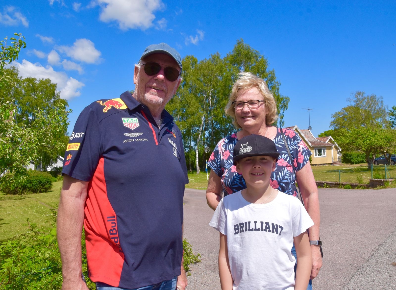 Thomas & Nancy Johansson från Stenungsund i sällskap med den yngste deltagare Fridh Johansson,10 år.