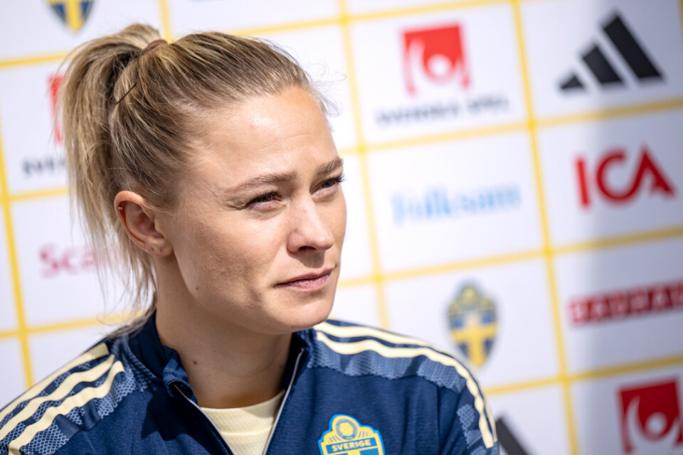 Fridolina Rolfö är en av en hel drös svenska spelare som kommer till fotbolls-VM med skadebekymmer. Arkivbild.