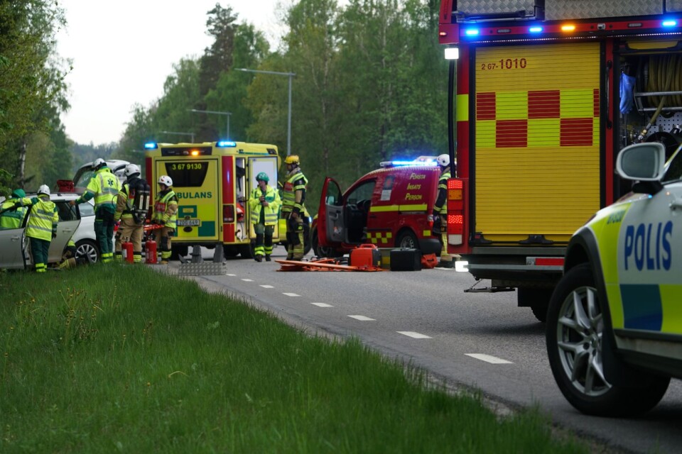 Olyckan i utkanten av Ingelstad inträffade runt klockan 7 på tisdagens morgon.