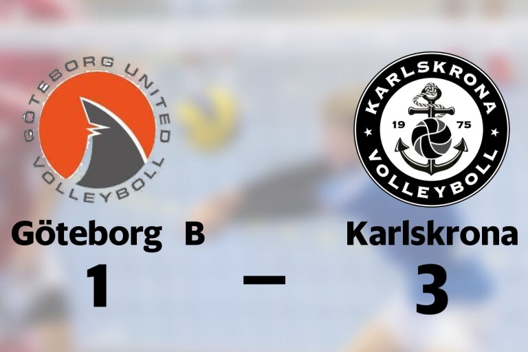 Seger för Karlskrona borta mot Göteborg B