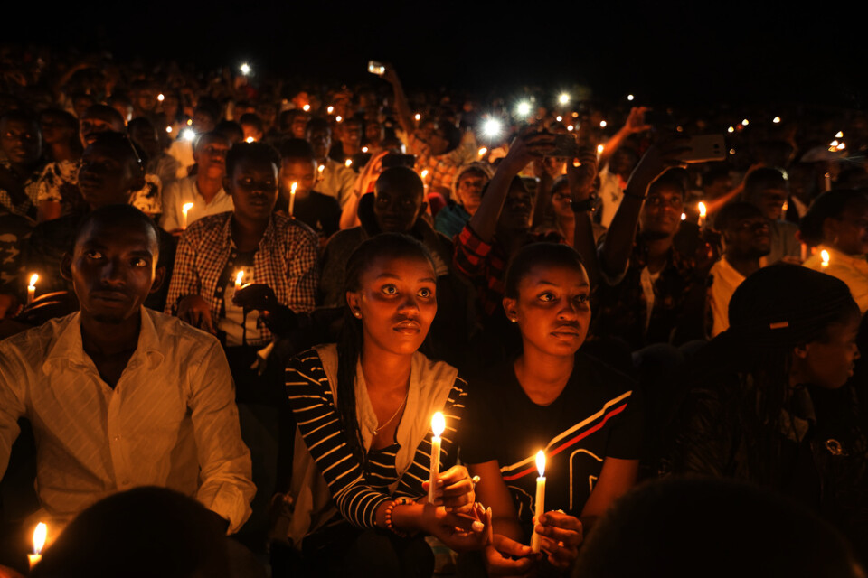 Minnet av offren i folkmordet högtidlighålls i Kigali, Rwanda. Arkivbild från förra året.