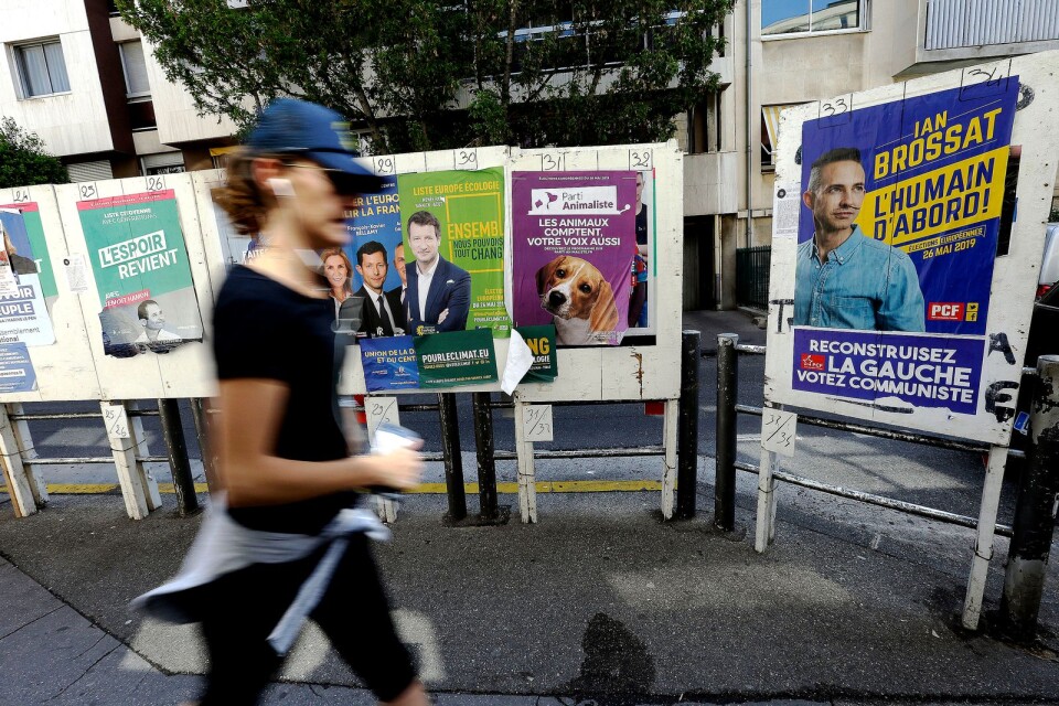 Valspurt i hela Europa. Här kandidater på rad i franska Marseille.