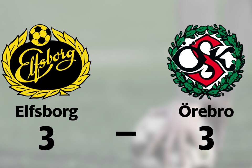 Elfsborg fixade kryss hemma mot Örebro