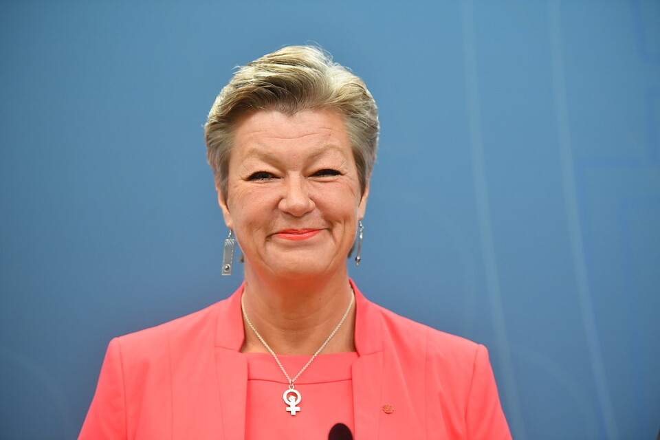 Ylva Johansson presenterades som Sveriges kandidat till EU-kommissionär vid en pressträff på i Stockholm.