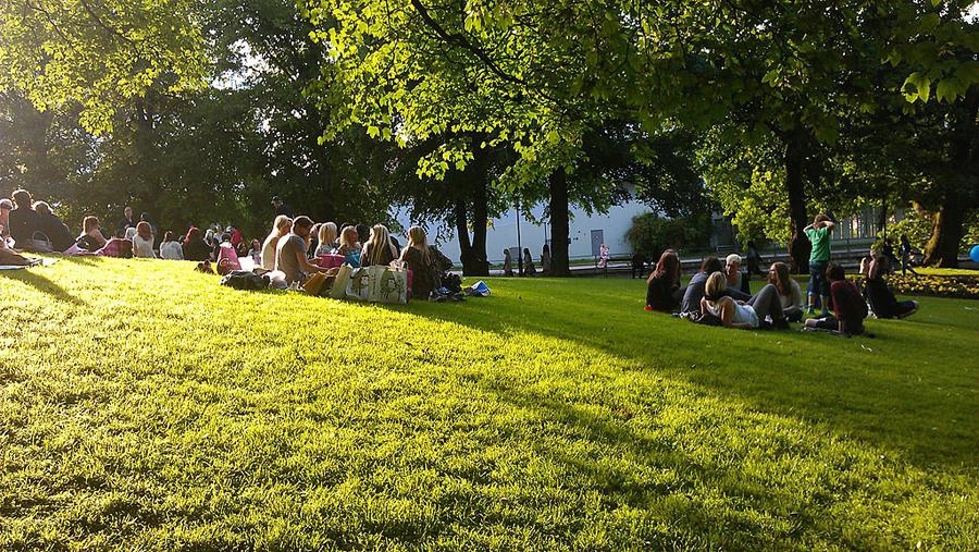 Vackert väder i Borås en sommarkväll. Foto Marja Wiking