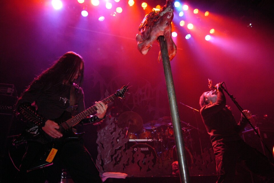 Black metal-gruppen Mayhem är ett av de band vars historia ingår i utställningen. Arkivbild.
