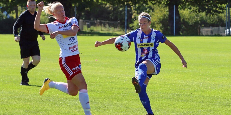 Felicia Söderberg i Örby-tröjan under fjolårssäsongen.