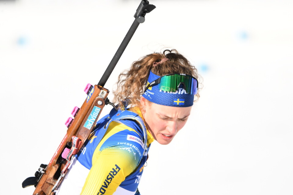 Hanna Öberg missade pallen på favoritdistansen i Antholz.
