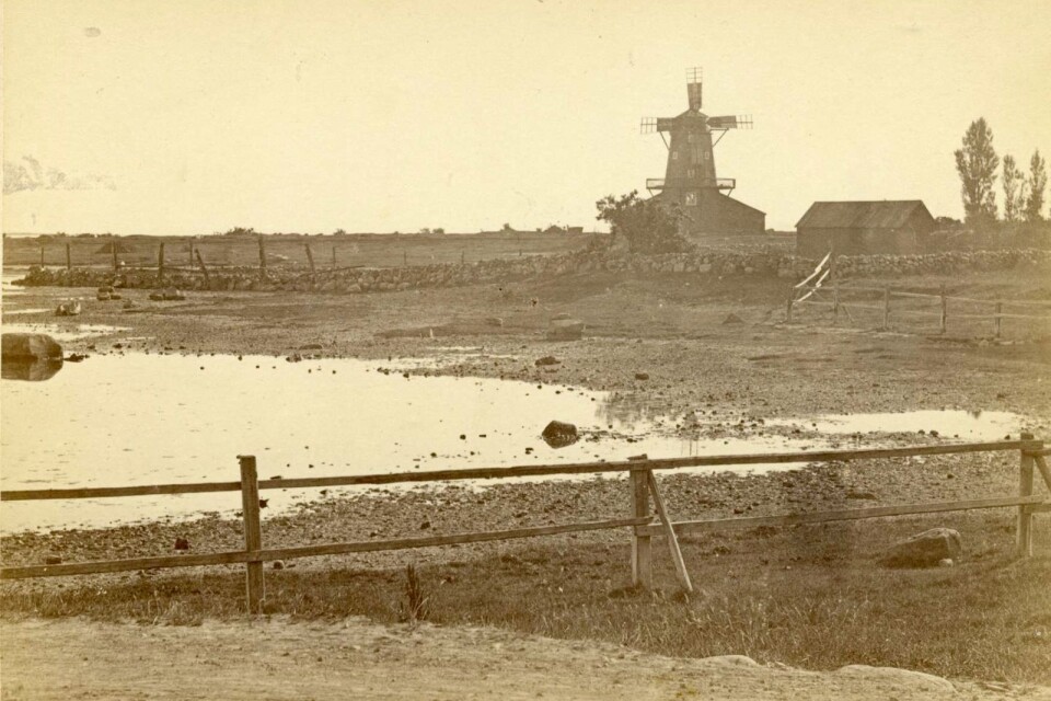 Den här bilden, tagen 1879, visar att det så kallade Tvättfatet verkligen var ett dyigt, illaluktande område.