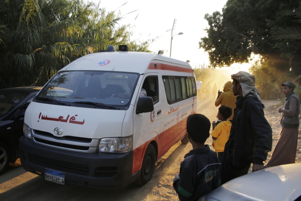 Många dödades och skadades i bussolyckan som inträffade i närheten av staden Suez. Bilden har ingen koppling till olyckan som beskrivs i artikeln.