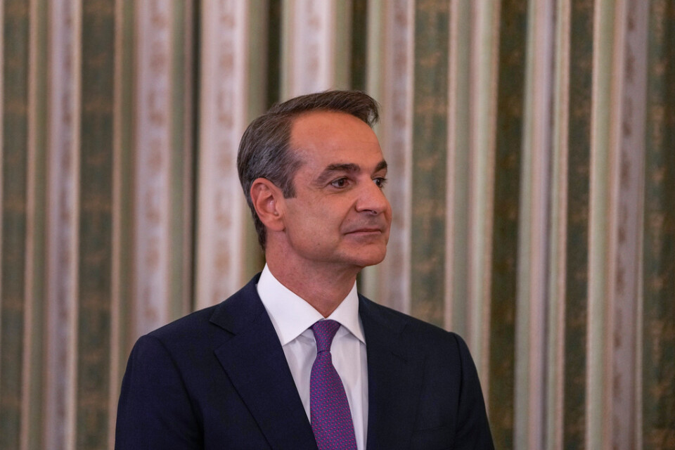 Kyriakos Mitsotakis, partiledare för konservativa partiet Ny Demokrati och grekisk premiärminister sedan 2019. Arkivbild