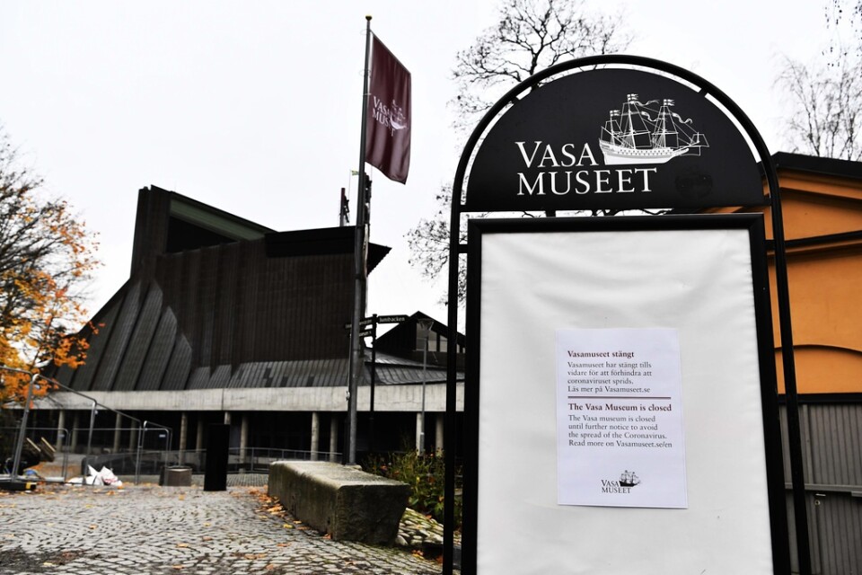 Många museer hade tillfälligt stängt under 2021 på grund av covidsmittan, till exempel Vasamuseet i Stockholm. Arkivbild.