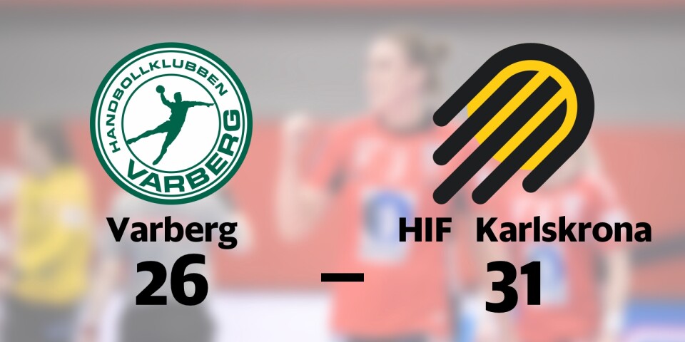 Tuff match slutade med seger för HIF Karlskrona mot Varberg