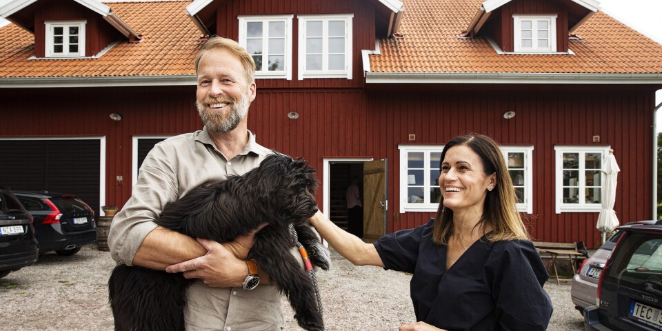 Anders och Ann Stenström som driver Hermans lada i Dalum. Arkivbild.