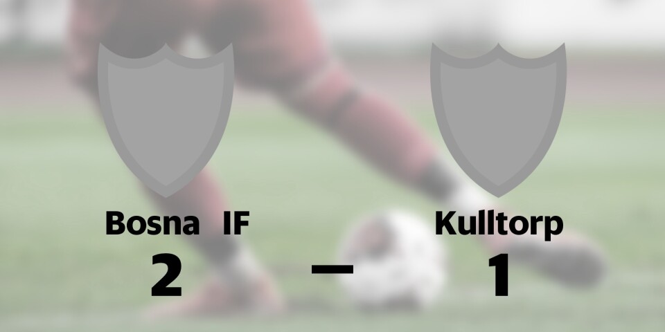 Bosna IF vann mot Kulltorp på Gisle IP, Gislaved