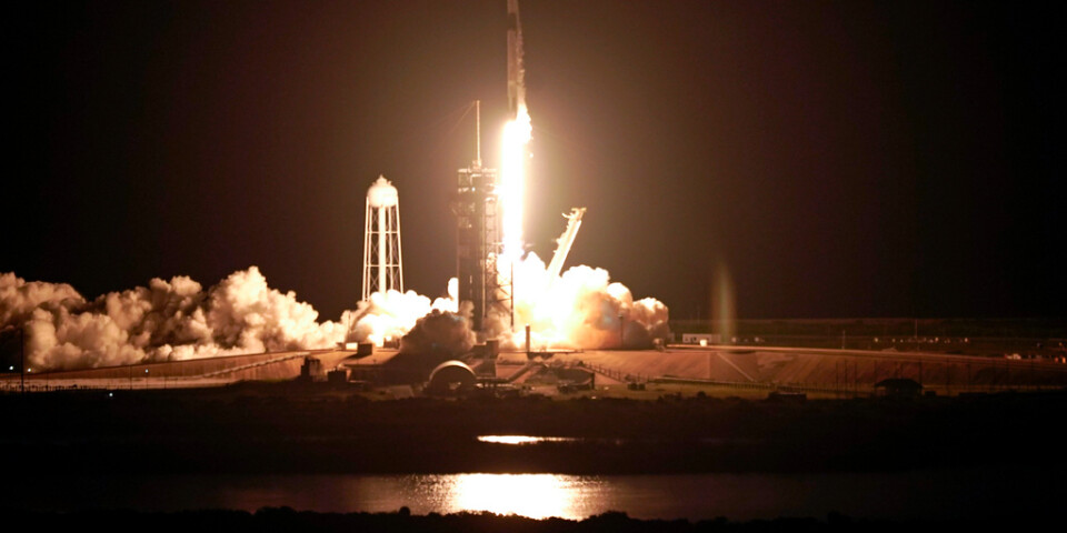 En Falcon 9-raket lyfter från Kennedy Space Center i Florida. Arkivbild.